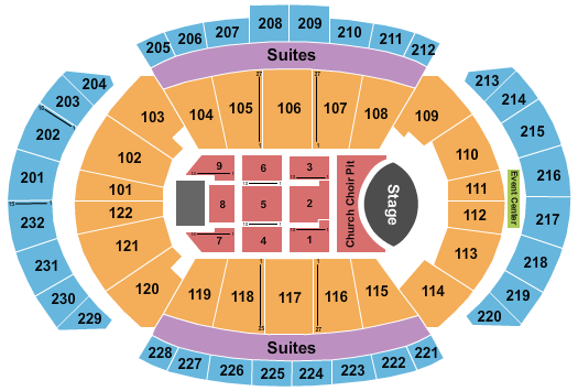 T-Mobile Center Eric Church Seating Chart